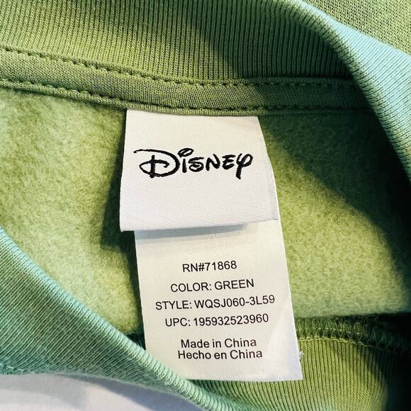 Disney 101 Dalmatians London England Sweatshirt Women’s S Green Pullover (A0130) - Picture 6 of 7